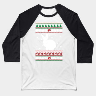 Bunny Ugly Christmas Model Baseball T-Shirt